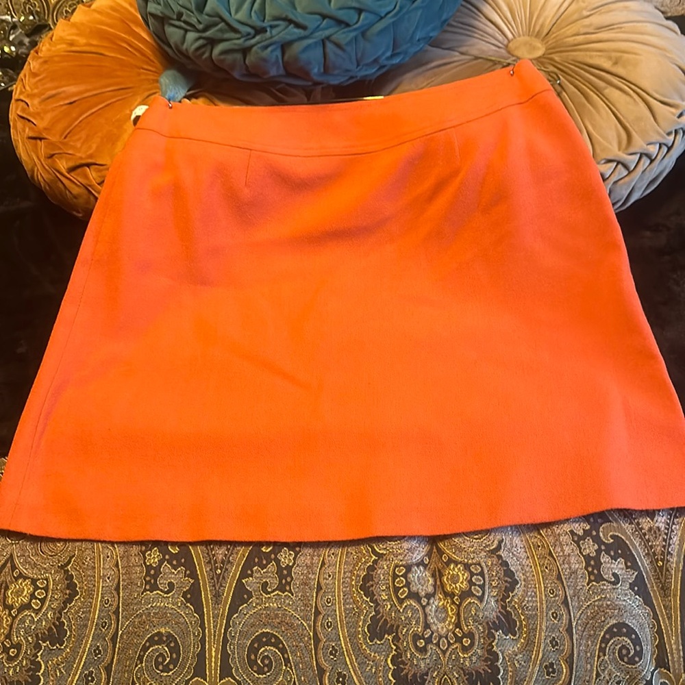 Barely worn, gorgeous pumpkin, aline mini skirt